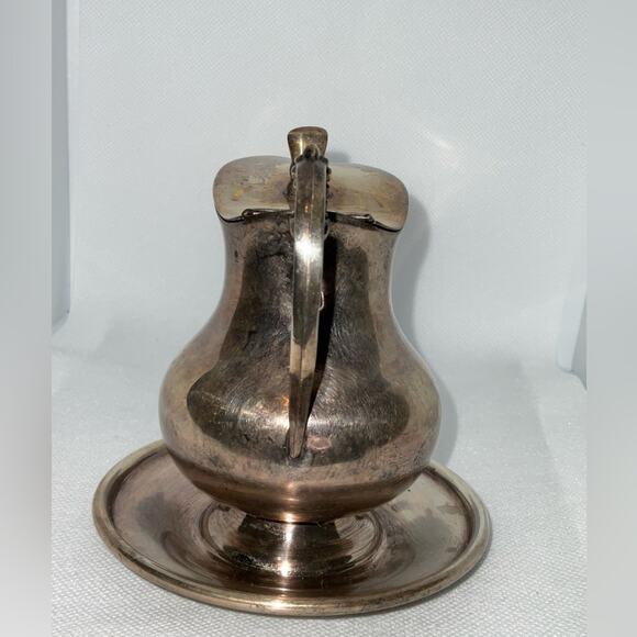 VTG MARLBORO PLATE EP COPP BM MOUNTS SILVER PLATED CREAMER 103 8oz. - Picture 4 of 8